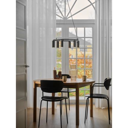 Nordlux - Κρεμαστό φωτιστικό με καλώδιο VICO 6xGU10/5W/230V μαύρο