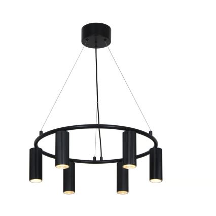 Nordlux - Κρεμαστό φωτιστικό με καλώδιο VICO 6xGU10/5W/230V μαύρο