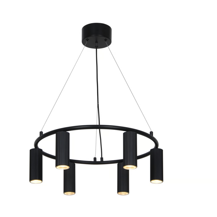 Nordlux - Κρεμαστό φωτιστικό με καλώδιο VICO 6xGU10/5W/230V μαύρο