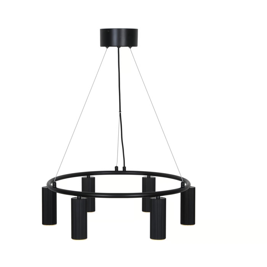 Nordlux - Κρεμαστό φωτιστικό με καλώδιο VICO 6xGU10/5W/230V μαύρο