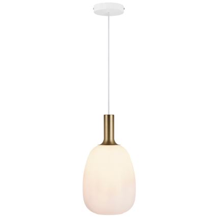 Nordlux - Κρεμαστό φωτιστικό οροφής ALTON 1xE27/60W/230V λευκό/μαύρο/χάλκινο
