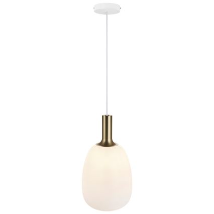 Nordlux - Κρεμαστό φωτιστικό οροφής ALTON 1xE27/60W/230V λευκό/μαύρο/χάλκινο