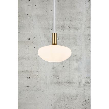 Nordlux - Κρεμαστό φωτιστικό οροφής ALTON 1xE27/60W/230V λευκό/μαύρο/χάλκινο