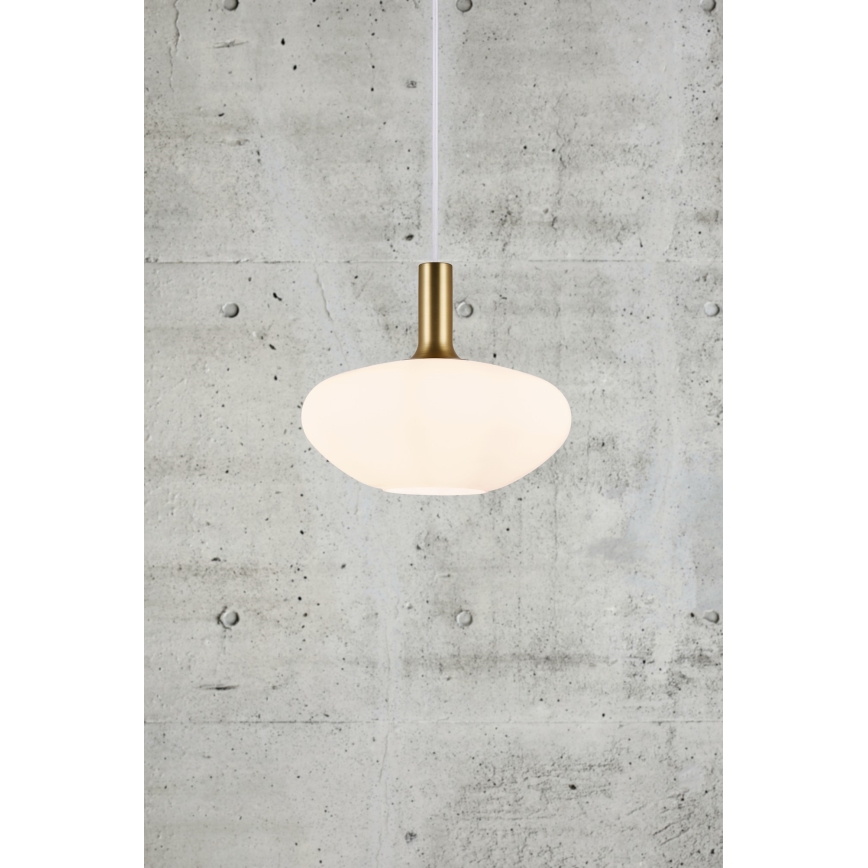 Nordlux - Κρεμαστό φωτιστικό οροφής ALTON 1xE27/60W/230V λευκό/μαύρο/χάλκινο
