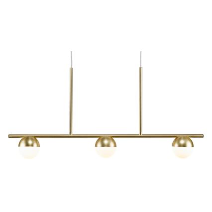 Nordlux - Κρεμαστό φωτιστικό οροφής CONTINA 3xG9/5W/230V ορείχαλκος
