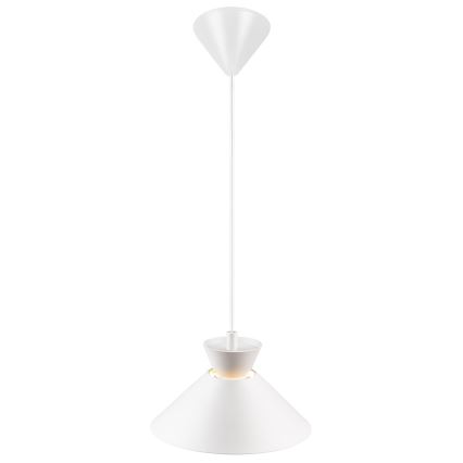 Nordlux - Κρεμαστό φωτιστικό οροφής DIAL 1xE27/40W/230V διάμετρος 25 cm λευκό
