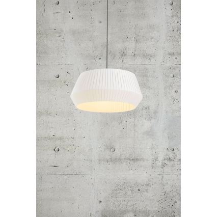 Nordlux - Κρεμαστό φωτιστικό οροφής DICTE 1xE27/60W/230V διάμετρος 53 cm λευκό