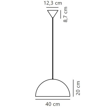 Nordlux -Κρεμαστό φωτιστικό οροφής ELLEN 1xE27/40W/230V