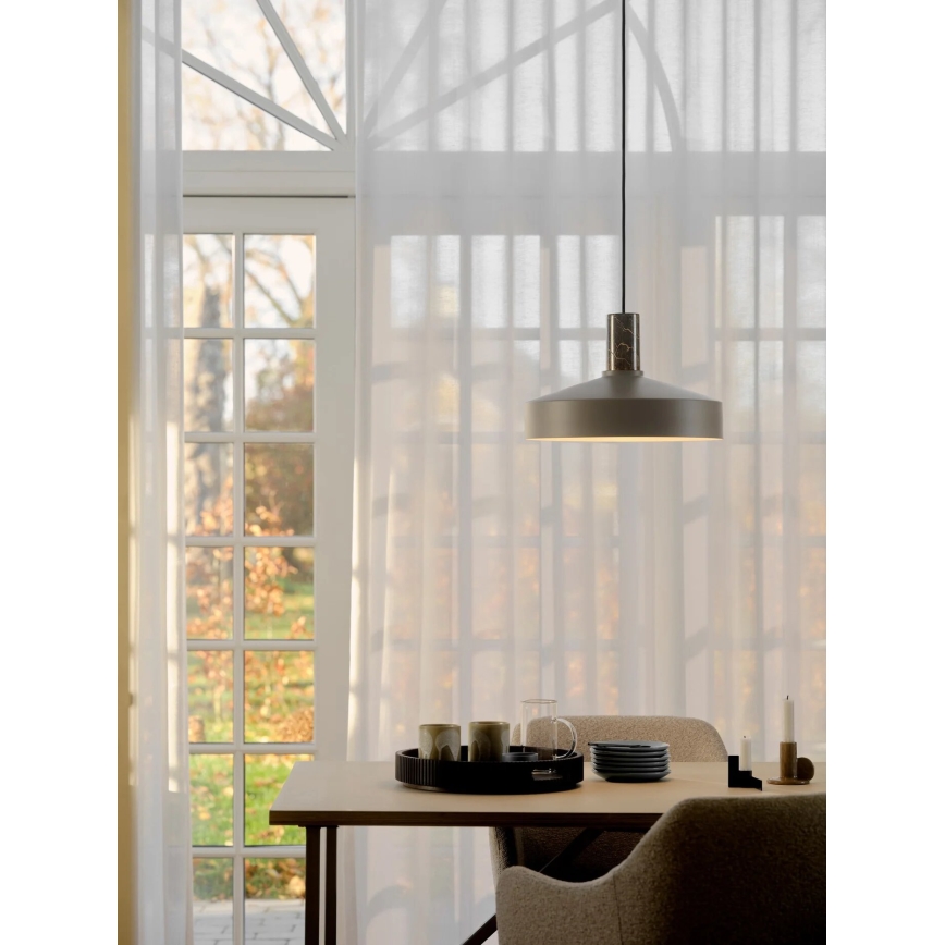 Nordlux - Κρεμαστό φωτιστικό οροφής ELVAS 1xE27/60W/230V διάμετρος 37,5 cm καφέ