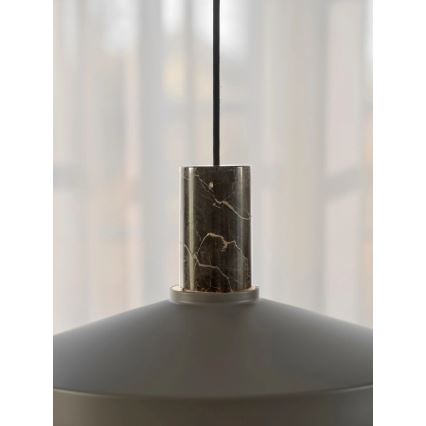 Nordlux - Κρεμαστό φωτιστικό οροφής ELVAS 1xE27/60W/230V διάμετρος 37,5 cm καφέ