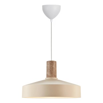 Nordlux - Κρεμαστό φωτιστικό οροφής ELVAS 1xE27/60W/230V διάμετρος 37,5 cm μπεζ