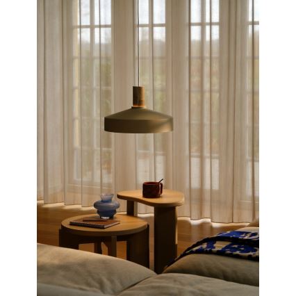 Nordlux - Κρεμαστό φωτιστικό οροφής ELVAS 1xE27/60W/230V διάμετρος 37,5 cm μπεζ