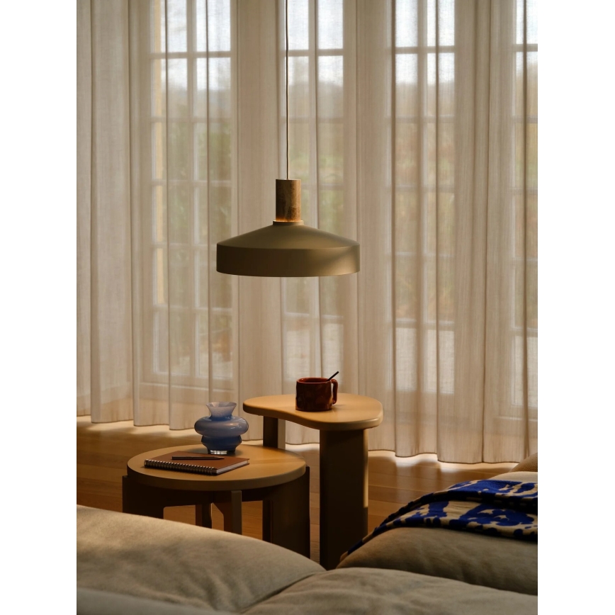 Nordlux - Κρεμαστό φωτιστικό οροφής ELVAS 1xE27/60W/230V διάμετρος 37,5 cm μπεζ