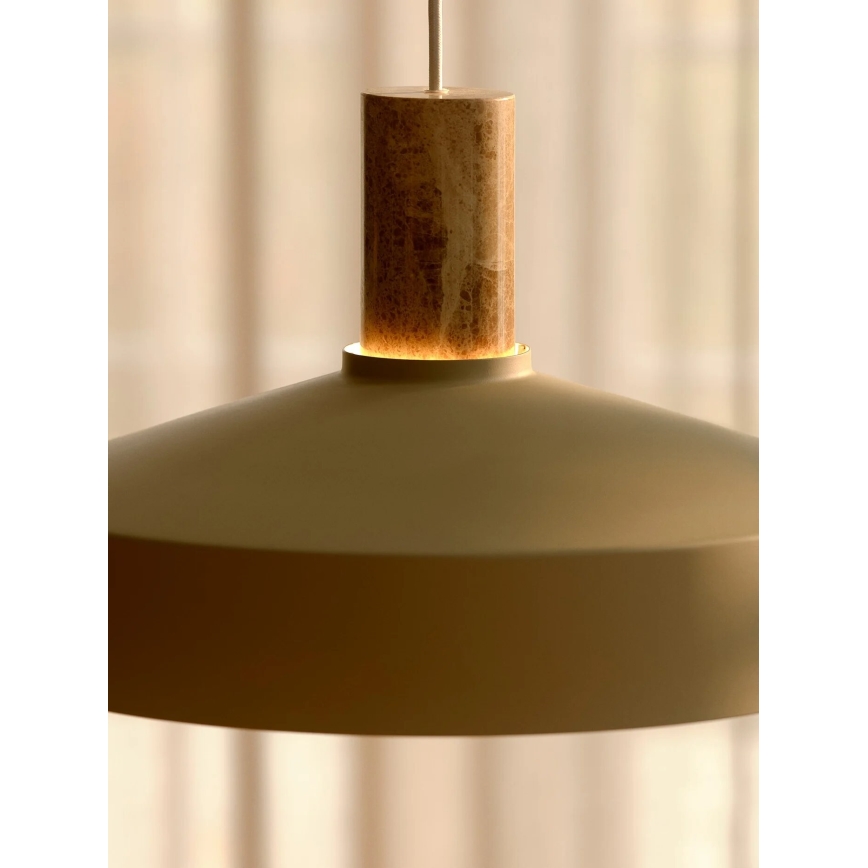 Nordlux - Κρεμαστό φωτιστικό οροφής ELVAS 1xE27/60W/230V διάμετρος 37,5 cm μπεζ
