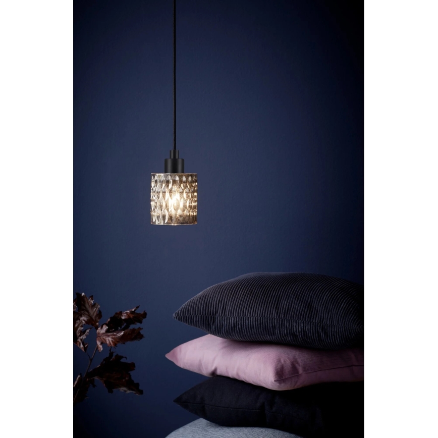 Nordlux - Κρεμαστό φωτιστικό οροφής HOLLYWOOD 1xE27/60W/230V φιμέ