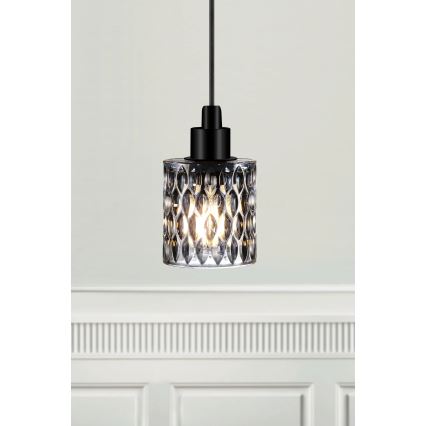 Nordlux - Κρεμαστό φωτιστικό οροφής HOLLYWOOD 1xE27/60W/230V φιμέ