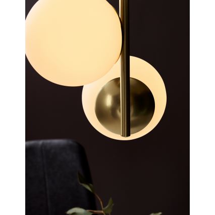Nordlux - Κρεμαστό φωτιστικό οροφής LILLY 3xE14/40W/230V χρυσαφί