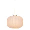 Nordlux - Κρεμαστό φωτιστικό οροφής MILFORD 1xE27/40W/230V διάμετρος 30 cm λευκό