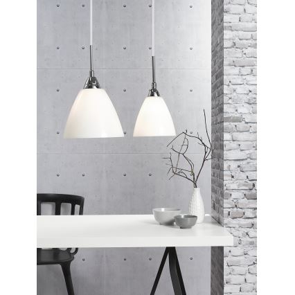 Nordlux - Κρεμαστό φωτιστικό οροφής READ 1xE14/40W/230V γυαλιστερό χρώμιο