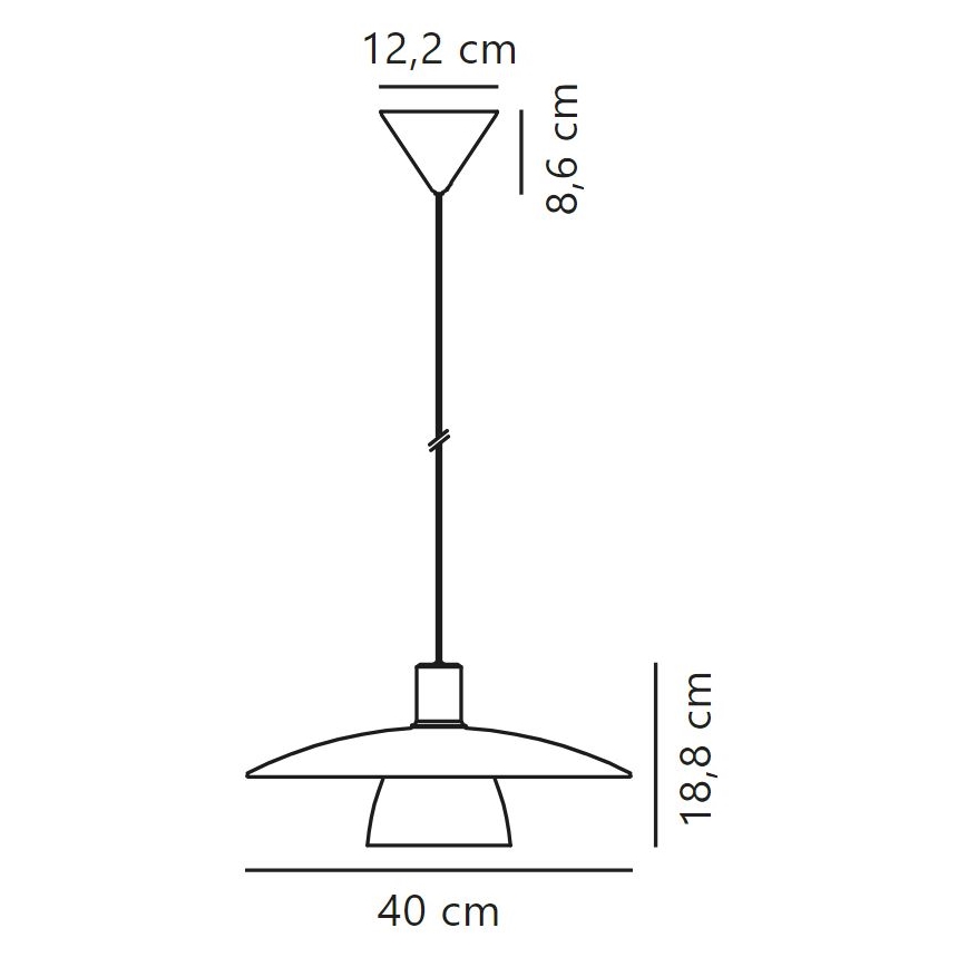 Nordlux -Κρεμαστό φωτιστικό οροφής  VERONA 1xE27/40W/230V