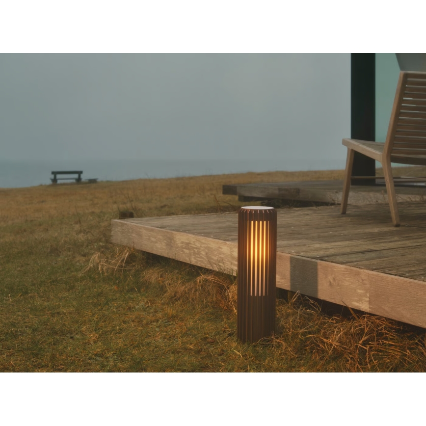 Nordlux - Λάμπα εξωτερικού χώρου ALUDRA 1xE27/15W/230V IP44 καφέ 45,4 cm