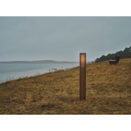 Nordlux - Λάμπα εξωτερικού χώρου ALUDRA 1xE27/15W/230V IP44 καφέ 95,4 cm