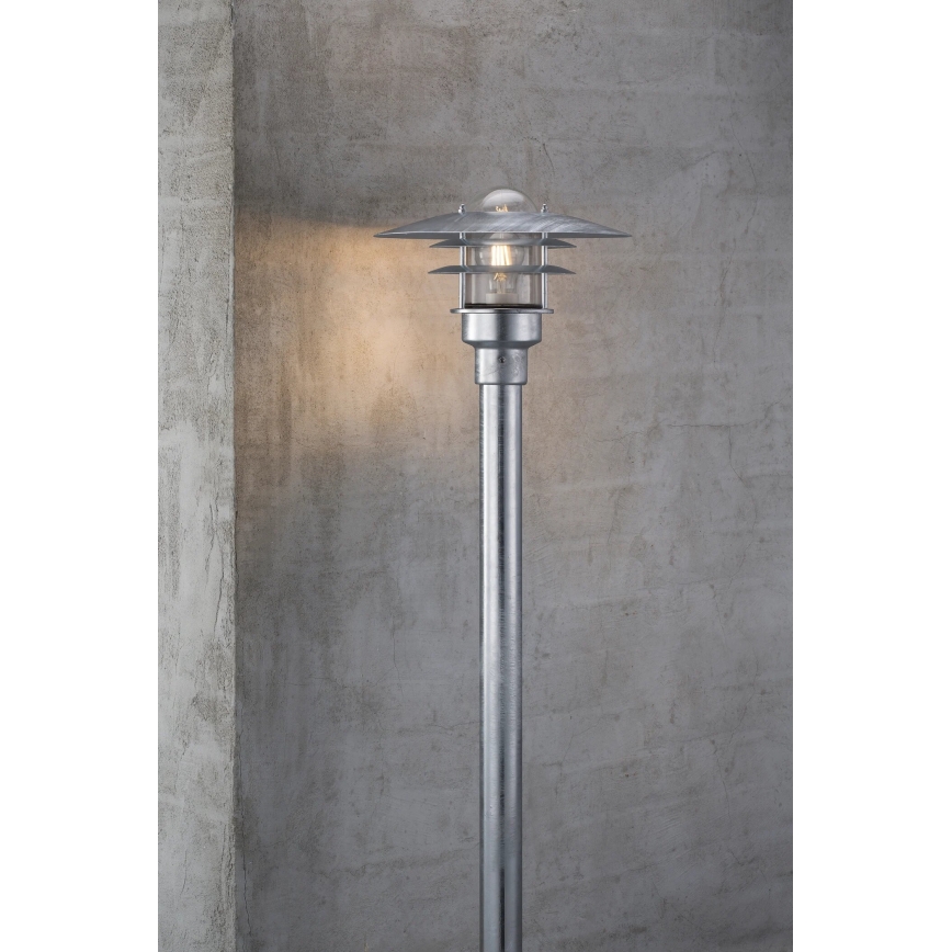 Nordlux - Λάμπα εξωτερικού χώρου LONSTRUP 1xE27/60W/230V IP44 ματ χρώμιο 116 cm