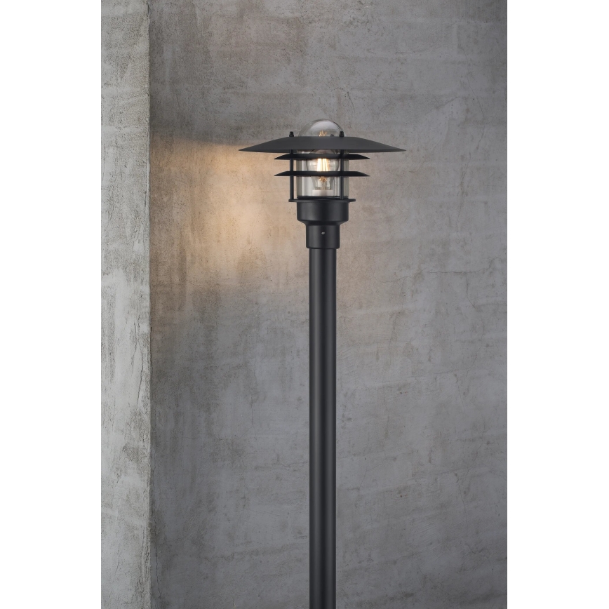 Nordlux - Λάμπα εξωτερικού χώρου LONSTRUP 1xE27/60W/230V IP44 μαύρο 116 cm