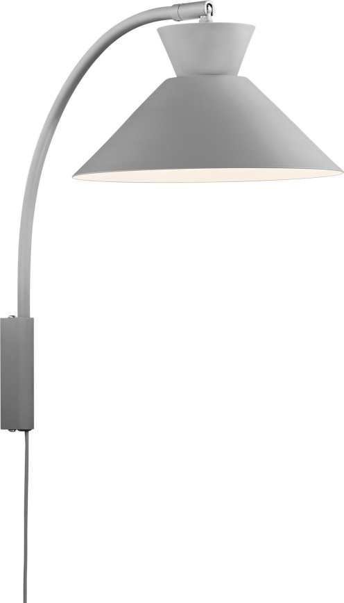 Nordlux - Λάμπα τοίχου DIAL 1xE27/40W/230V γκρι