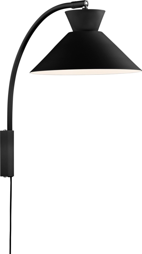 Nordlux - Λάμπα τοίχου DIAL 1xE27/40W/230V μαύρο