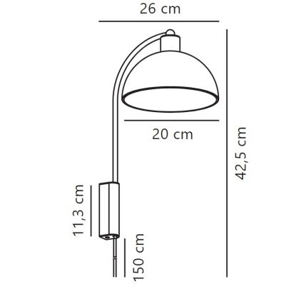Nordlux - Λάμπα τοίχου ELLEN 1xE14/40W/230V γυαλιστερό χρώμιο