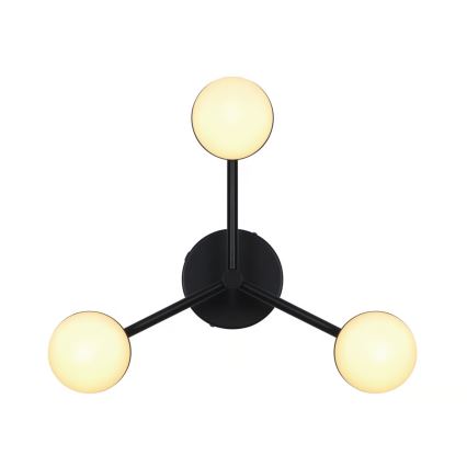 Nordlux - Πλαφονιέρα οροφής CONTINA 3xG9/5W/230V μαύρο