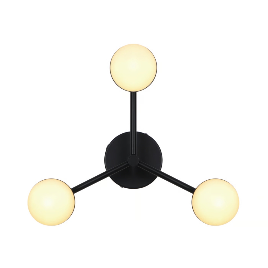 Nordlux - Πλαφονιέρα οροφής CONTINA 3xG9/5W/230V μαύρο