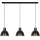 Nordlux - Πολύφωτο με συρματόσχοινο POP 3xE27/40W/230V μαύρο/χρυσαφί