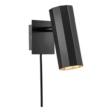 Nordlux - Προβολέας τοίχου ALANIS 1xGU10/15W/230V μαύρο