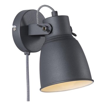 Nordlux - Προβολέας τοίχου ADRIAN 1xE27/25W/230V ανθρακί