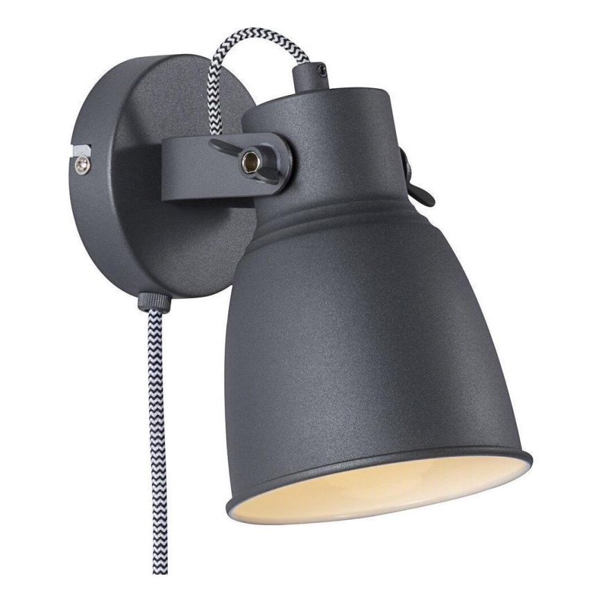 Nordlux - Προβολέας τοίχου ADRIAN 1xE27/25W/230V ανθρακί