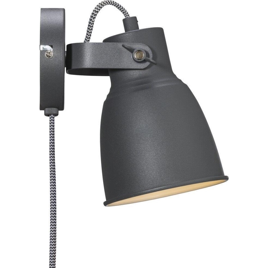 Nordlux - Προβολέας τοίχου ADRIAN 1xE27/25W/230V ανθρακί