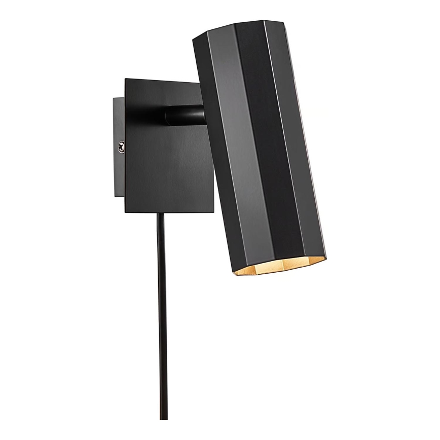 Nordlux - Προβολέας τοίχου ALANIS 1xGU10/15W/230V μαύρο