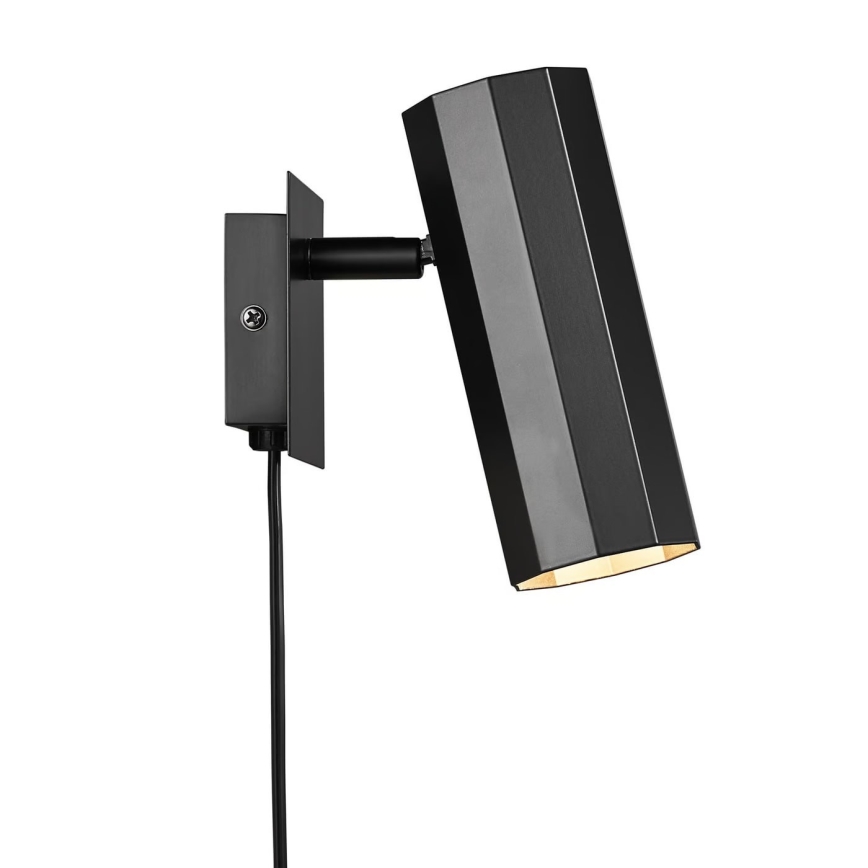 Nordlux - Προβολέας τοίχου ALANIS 1xGU10/15W/230V μαύρο