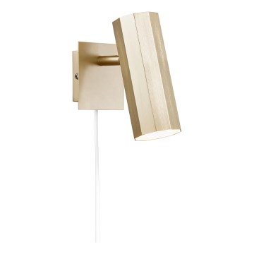 Nordlux - Προβολέας τοίχου ALANIS 1xGU10/15W/230V χρυσαφί