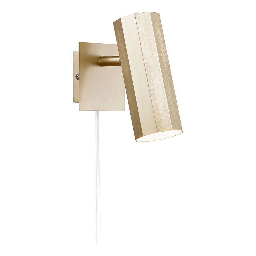 Nordlux - Προβολέας τοίχου ALANIS 1xGU10/15W/230V χρυσαφί