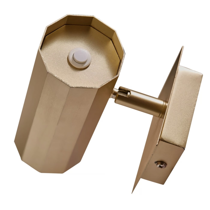 Nordlux - Προβολέας τοίχου ALANIS 1xGU10/15W/230V χρυσαφί