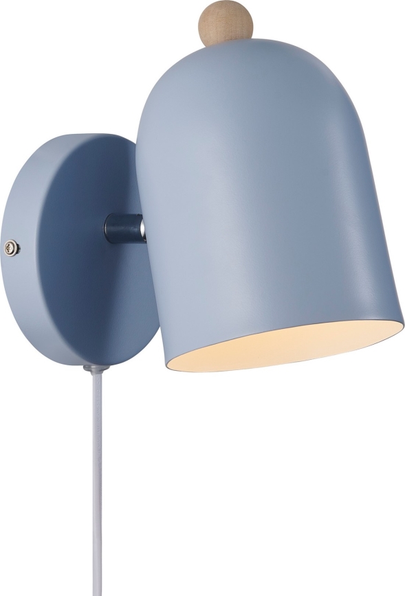 Nordlux - Προβολέας τοίχου GASTON 1xE27/15W/230V μπλε