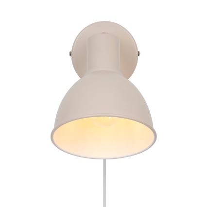 Nordlux - Προβολέας τοίχου POP 1xE27/18W/230V μπεζ