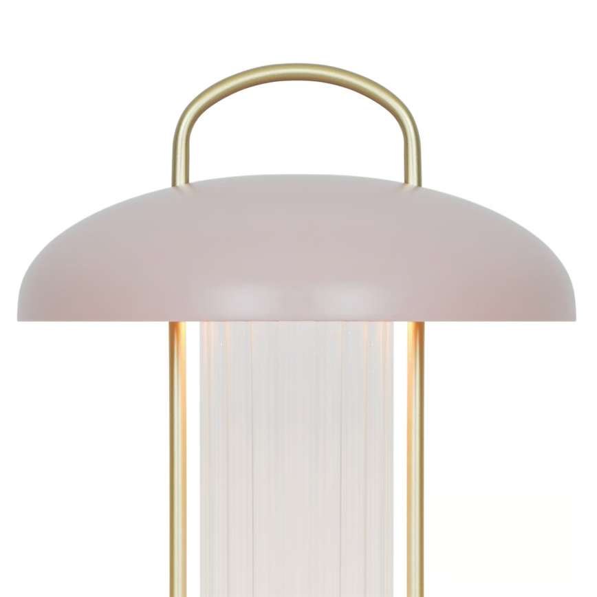 Nordlux - LED με ρυθμιζόμενη ένταση φωτός, επαναφορτιζόμενη επιτραπέζια λάμπα με έλεγχο αφής MIRANO LED/3W/3,7V ροζ