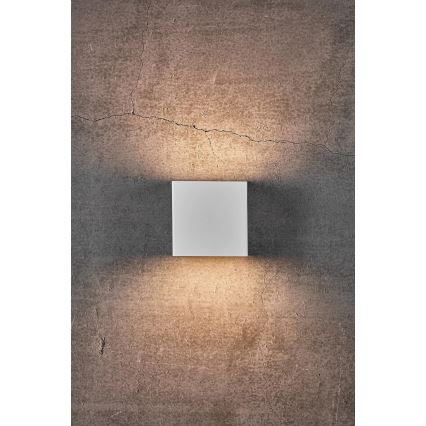Nordlux - LED Ρυθμιζόμενο υπαίθριο επιτοίχιο φωτιστικό TURN LED/13,8W/230V IP54 λευκό