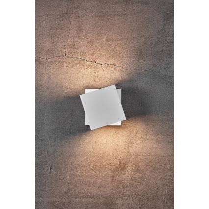 Nordlux - LED Ρυθμιζόμενο υπαίθριο επιτοίχιο φωτιστικό TURN LED/13,8W/230V IP54 λευκό