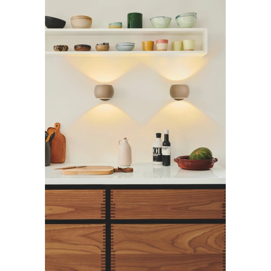 Nordlux - Ρυθμιζόμενο σποτ τοίχου BELIR 1xG9/5W/230V μπεζ