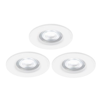 Nordlux - ΣΕΤ 3x LED RGB Κρεμαστό φωτιστικό οροφής μπάνιου dimmimg DON SMART LED/4,7W/230V 2200-6500K IP65